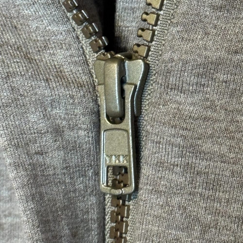 Cabi Women's Jacket Taupe Peplum Zip Mock Neck Snap Front Weekend Topper Medium - Picture 5 of 8